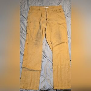 Carhartt Relaxed Fit Work Jeans – Men’s – Tan / Duck – Heavy Duty 36W 34L